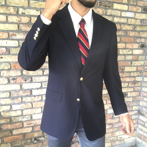 Jos. A. Bank Other - New Jos. A. Bank Wool Gold Button Blazer Navy NWOT